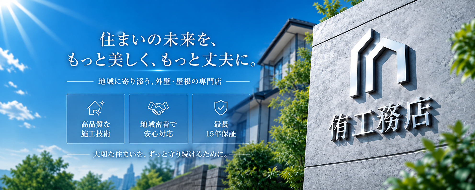 外壁塗装専門店 侑工務店のブランドバナー